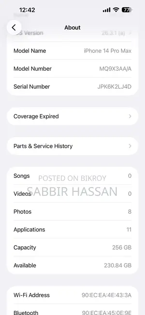 Apple iPhone 14 Pro Max 256 GB