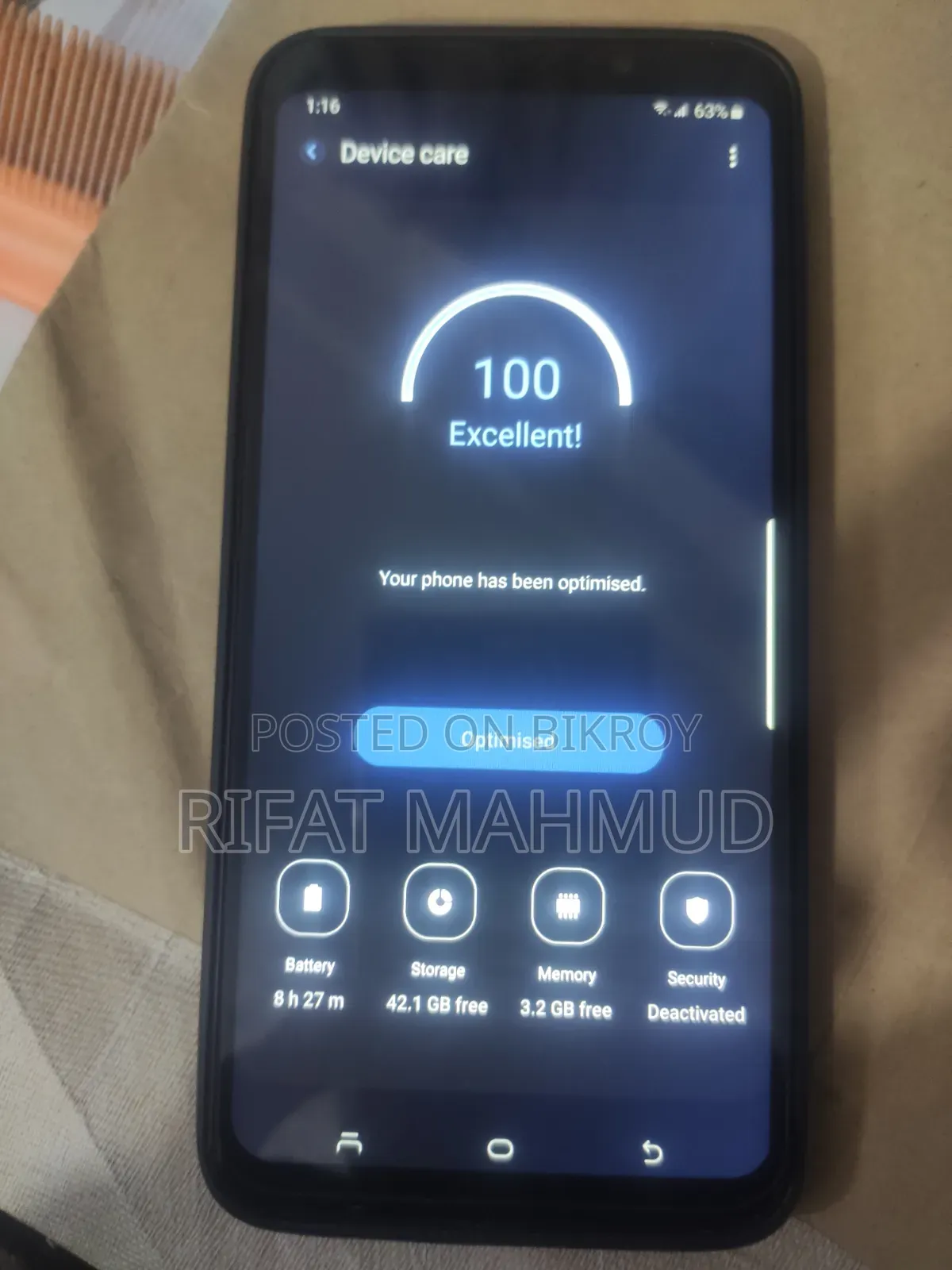 Samsung Galaxy S9 Plus 64 GB Black