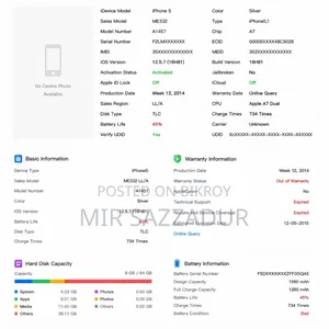 Apple iPhone 5 64 GB White
