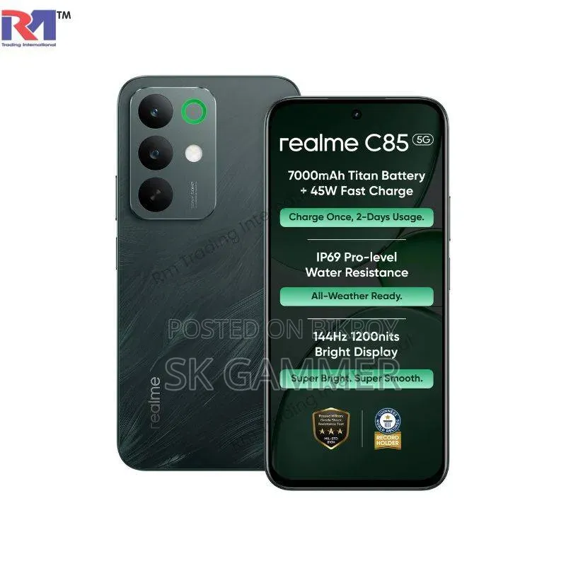 New Realme C85 4G 128 GB Black