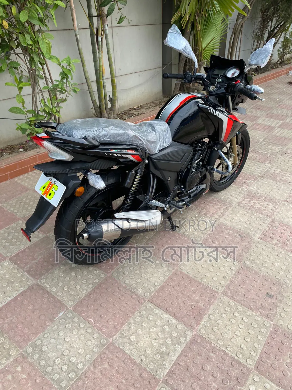 New TVS Apache RTR 160 2V 2024 Black