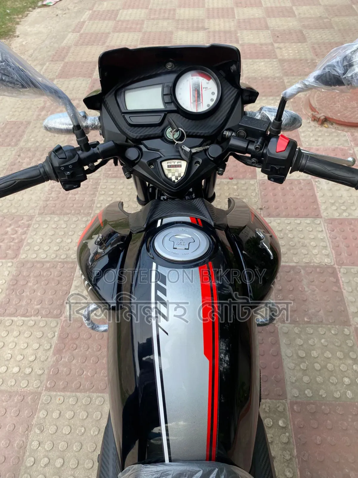 New TVS Apache RTR 160 2V 2024 Black