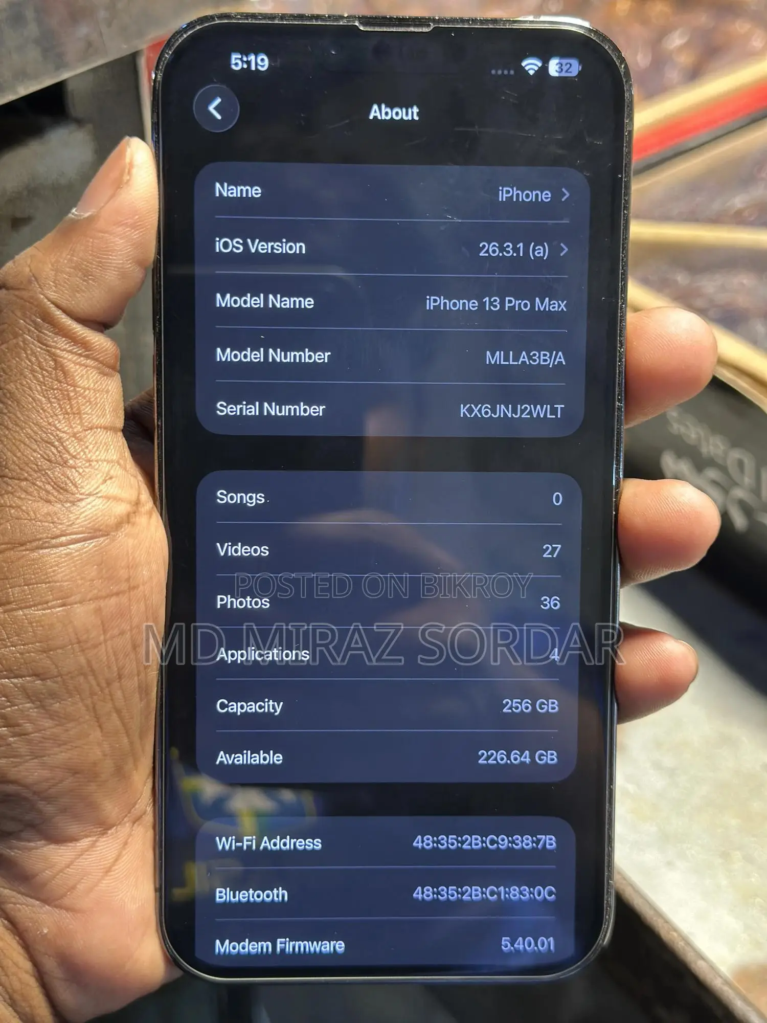 Apple iPhone 13 Pro Max 256 GB Black
