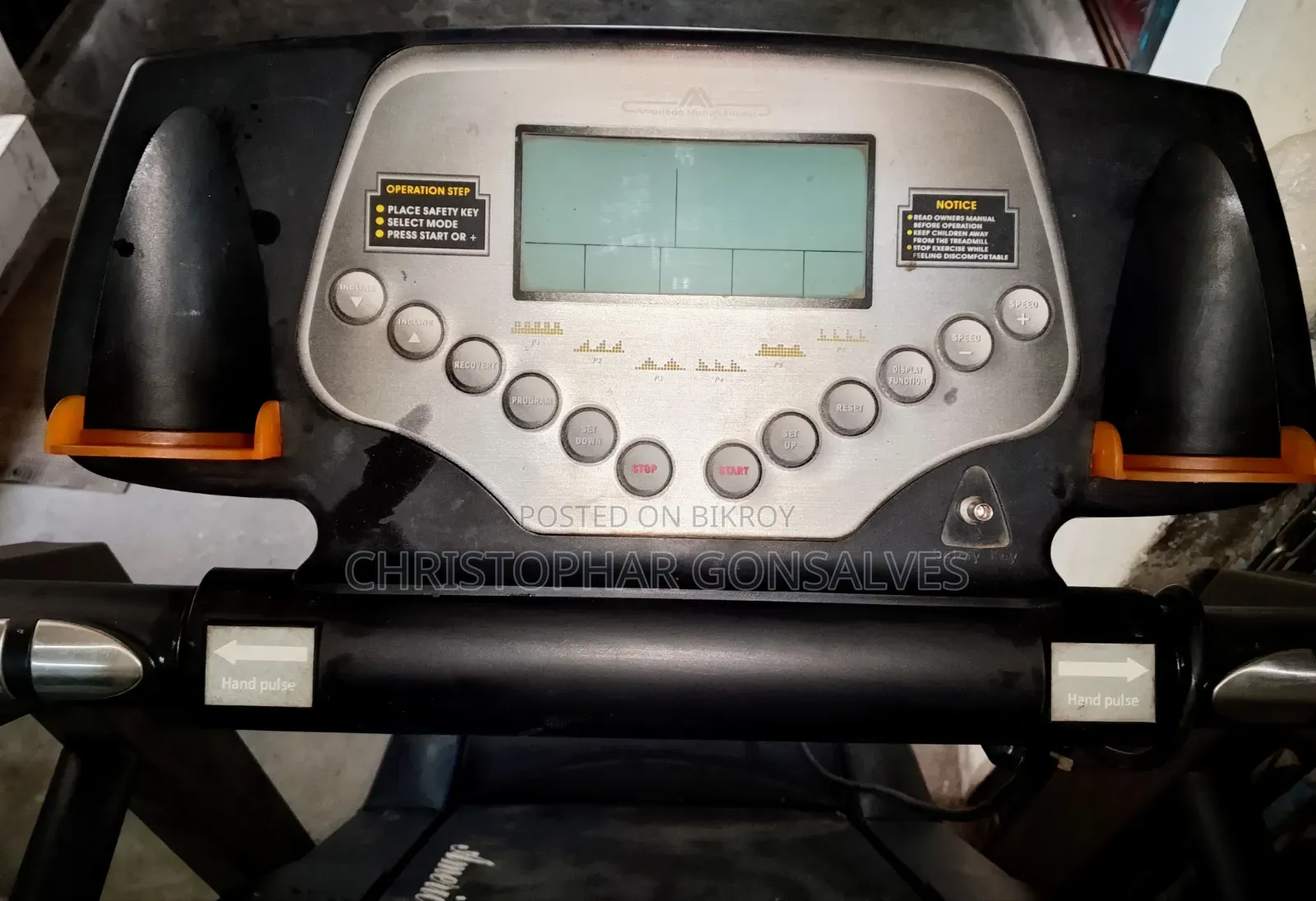 American Motion Fitness (AMF) Motorized Treadmill (Model: 8628PLP)