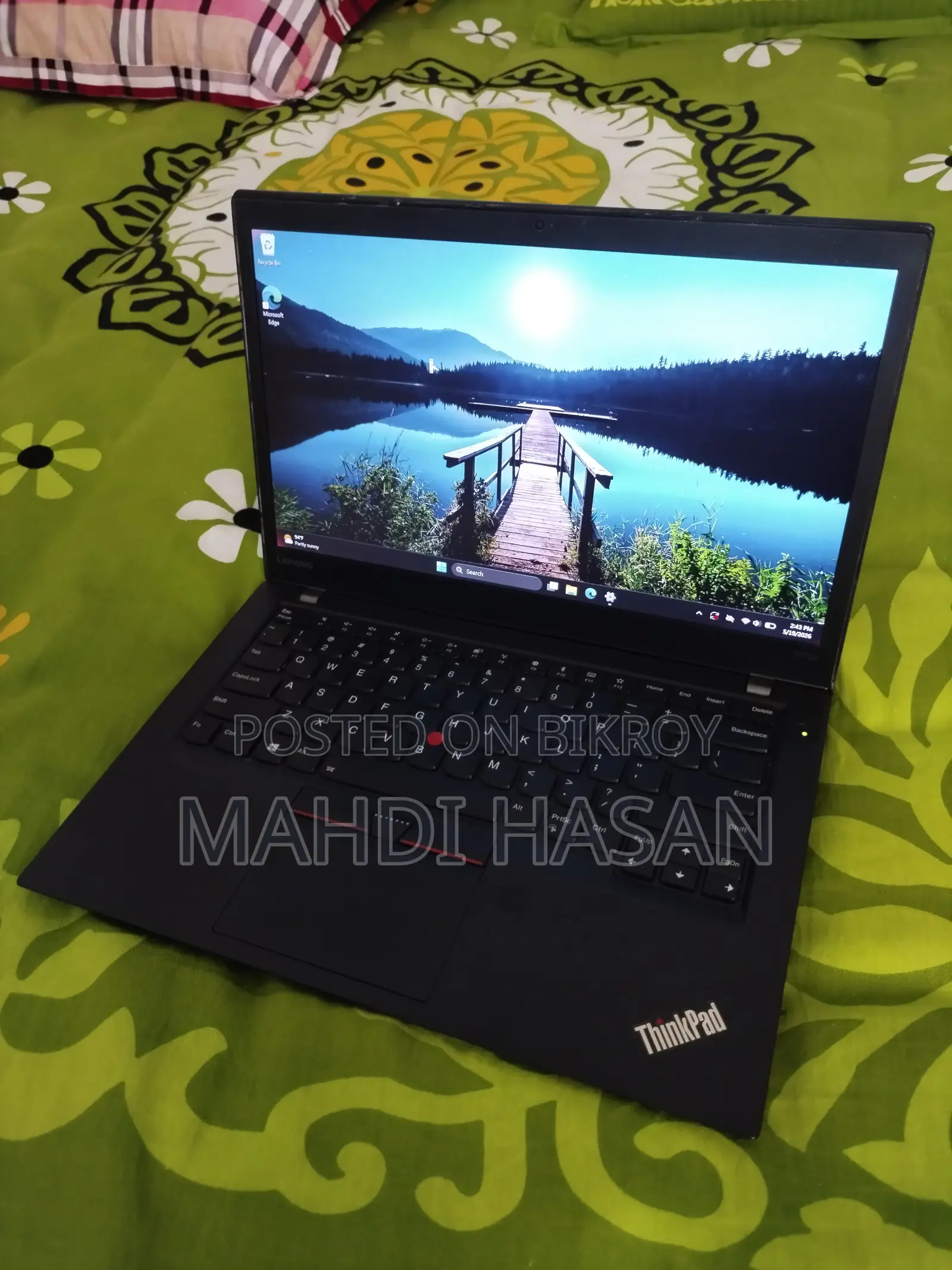 Laptop Lenovo ThinkPad T470s 8GB Intel Core I5 SSD 256GB