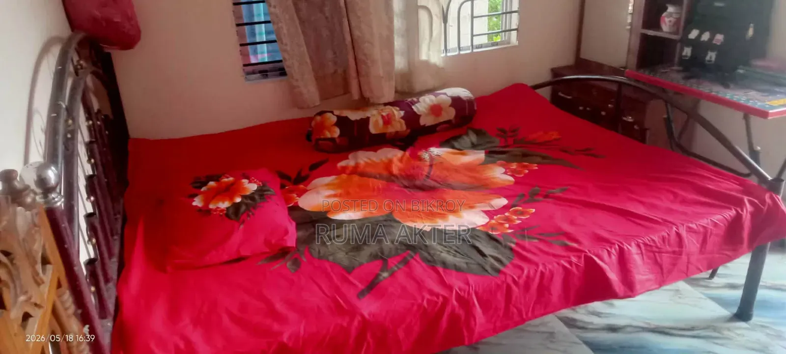 একটি লোহার খাট বিক্রি করা হবে