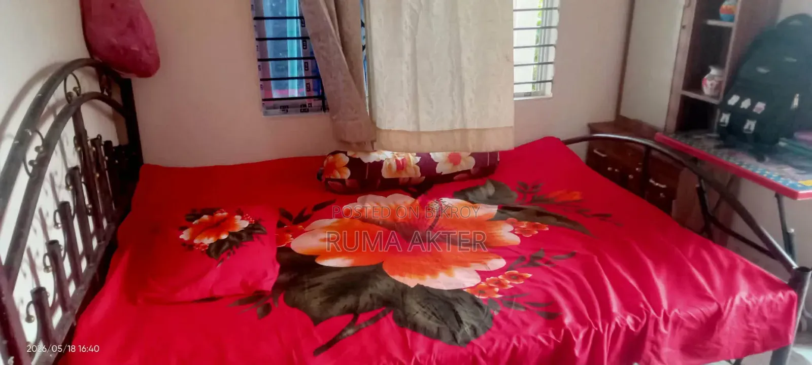 একটি লোহার খাট বিক্রি করা হবে