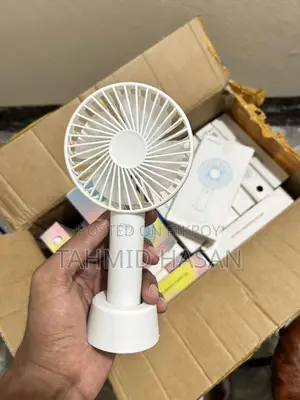 20 Piece Mini Rechargeable Hand Fan With Base