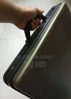 Shiny Olive Color Unique Briefcase