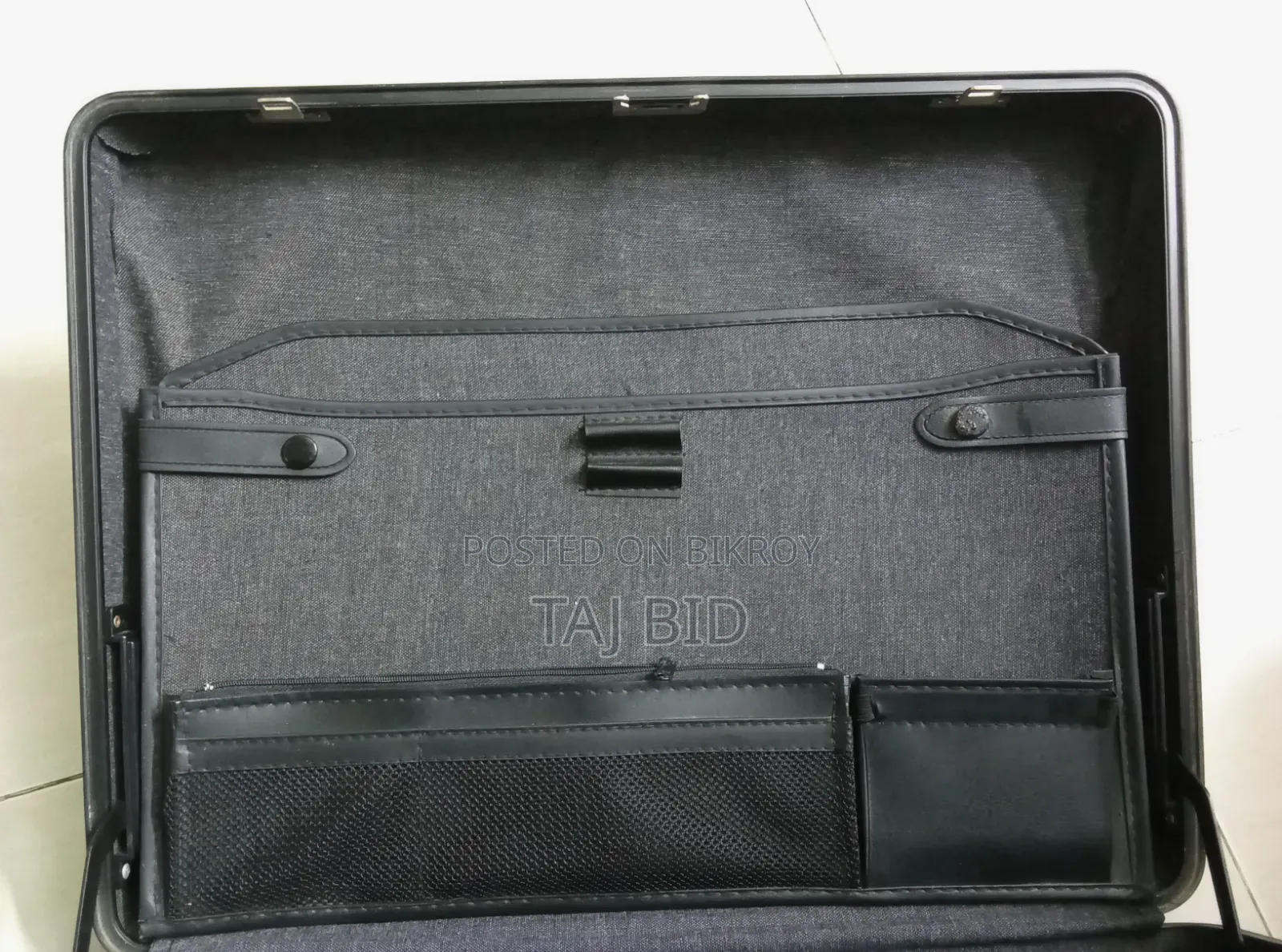 Shiny Olive Color Unique Briefcase