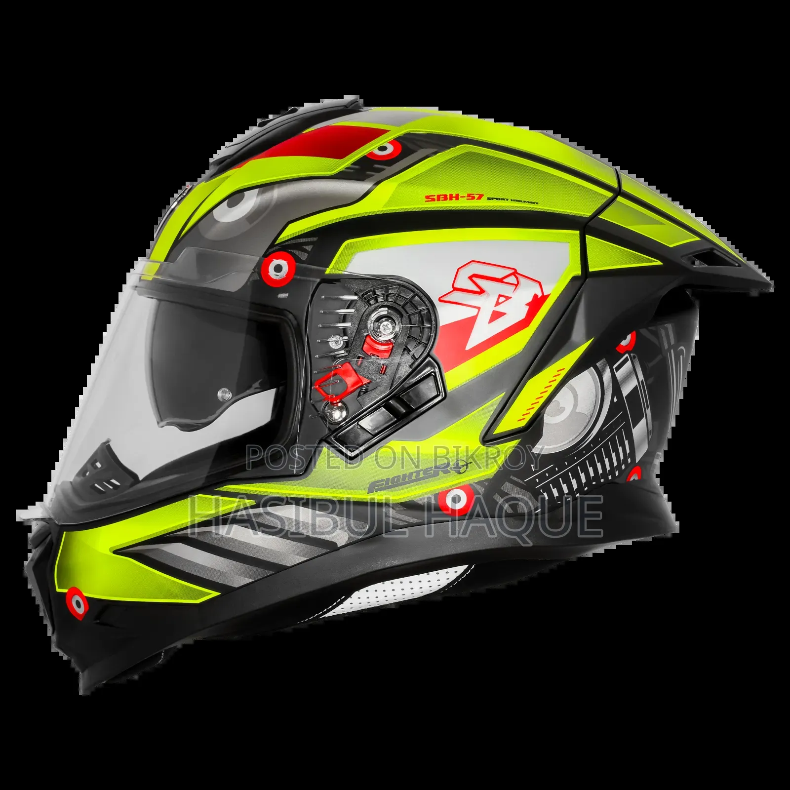 SBH-57 Iss Fighter F8 Glossy Black With Neon