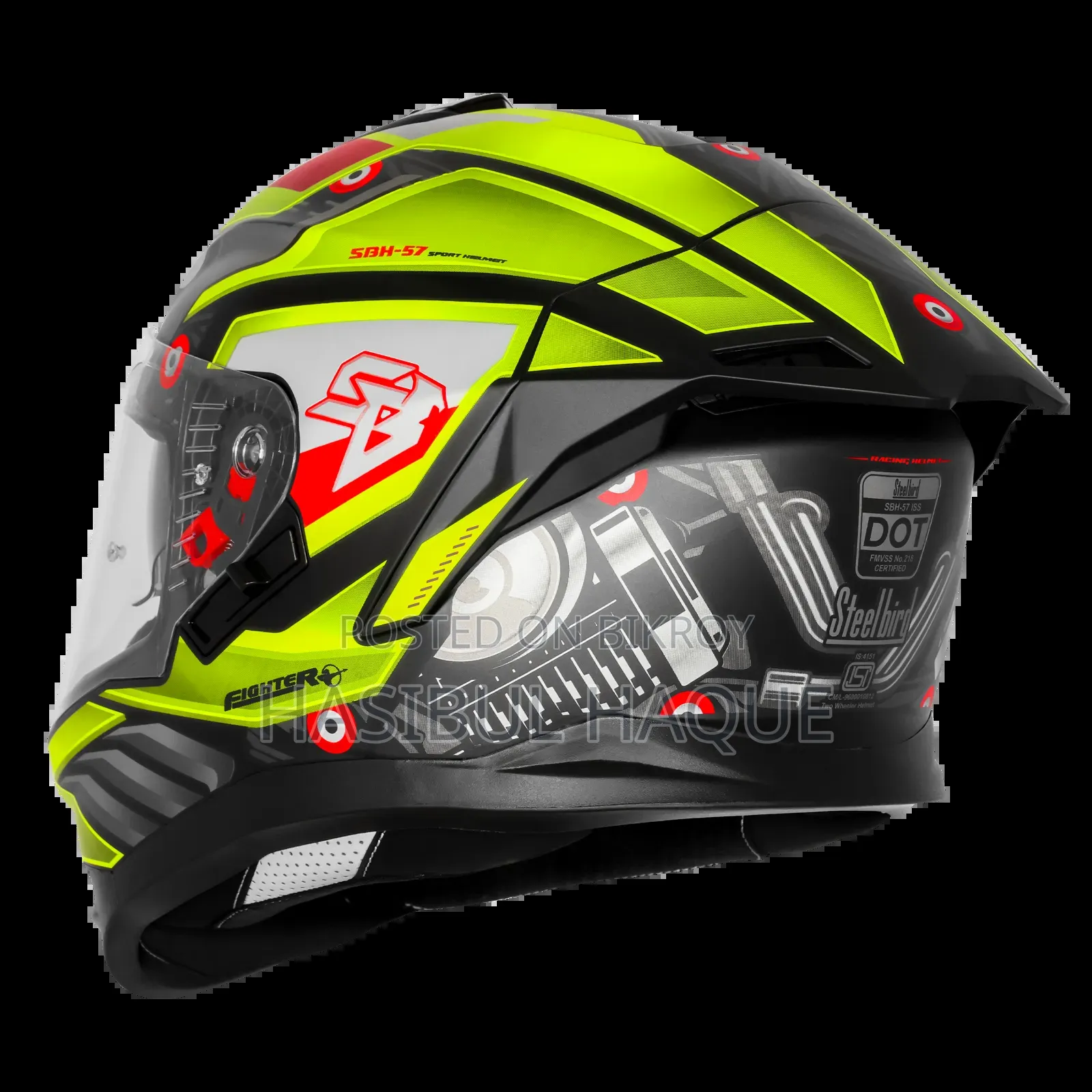SBH-57 Iss Fighter F8 Glossy Black With Neon