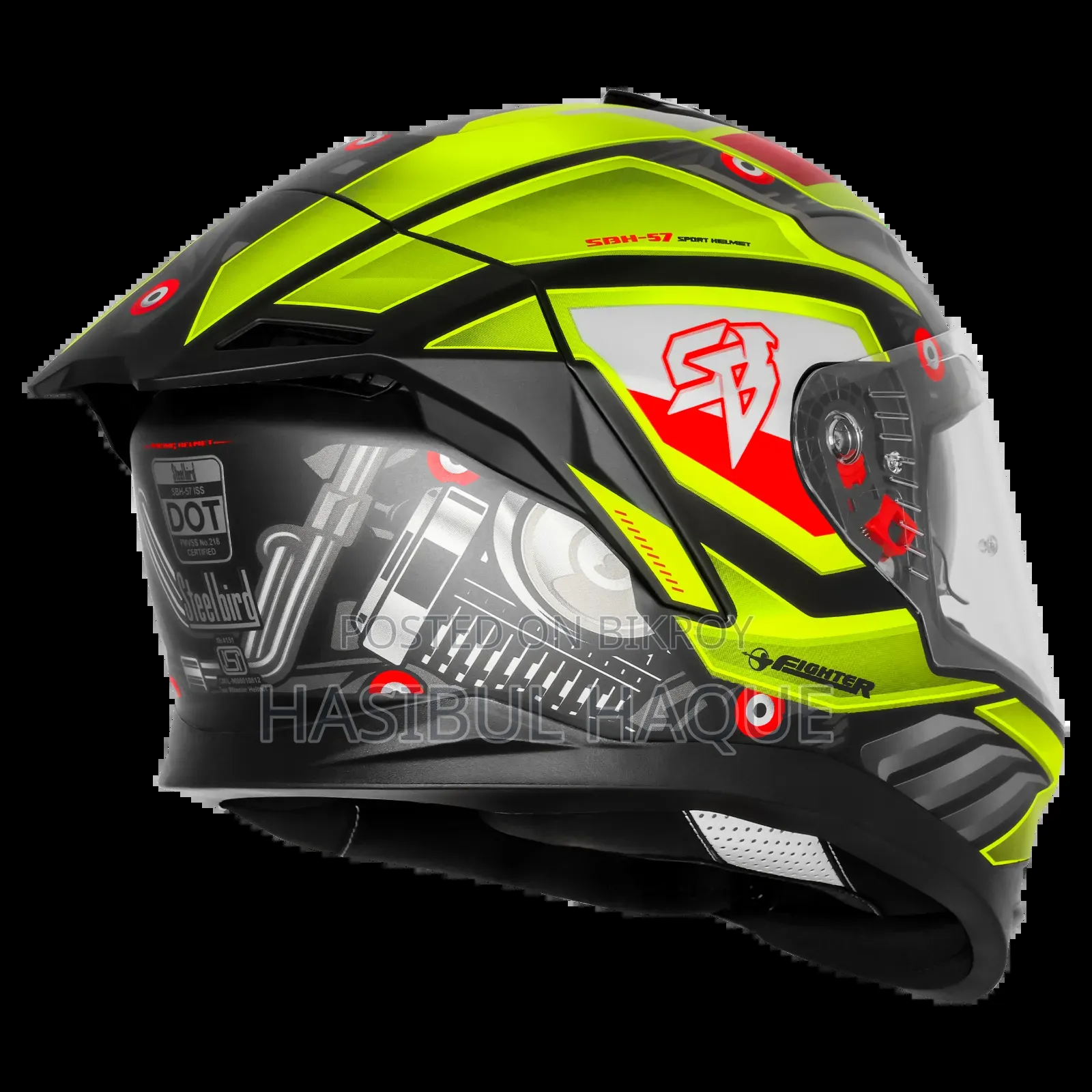 SBH-57 Iss Fighter F8 Glossy Black With Neon
