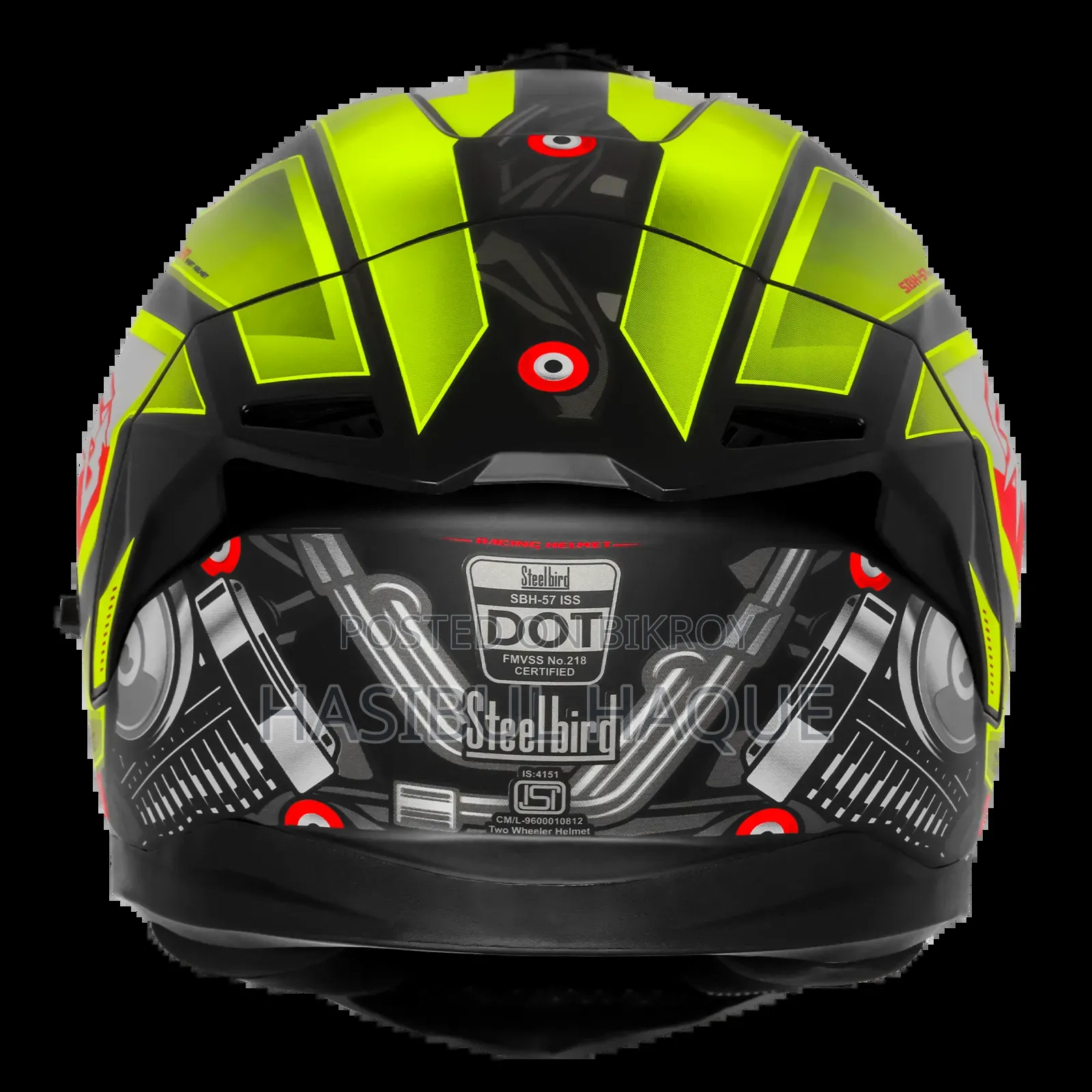 SBH-57 Iss Fighter F8 Glossy Black With Neon