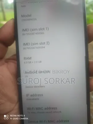 Xiaomi 8 GB Black