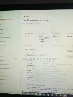 Desktop Computer 8GB Intel Pentium HDD 512GB
