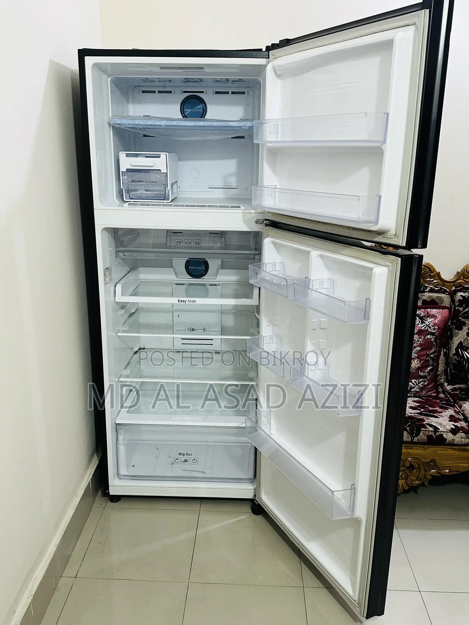 Samsung Rt47k6231bs Twin Cooling Refrigerator (465 L)