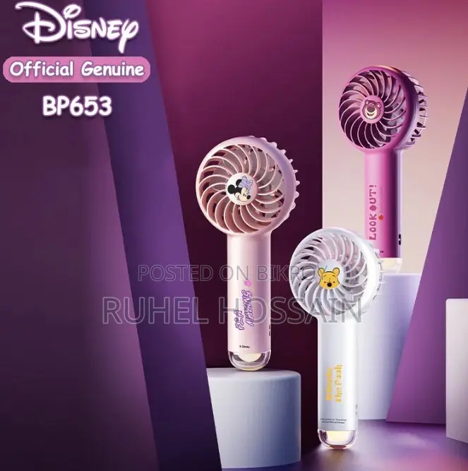Disney Bp653 Portable Usb Charging Handheld Small Fan
