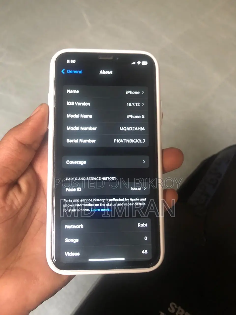 Apple iPhone X 64 GB Black