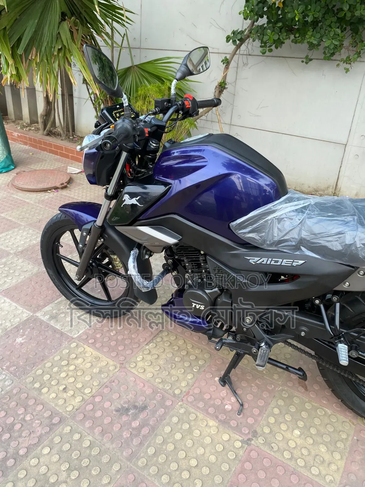 New TVS Raider 125 2023 Blue