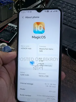 Honor X6b 128 GB Black