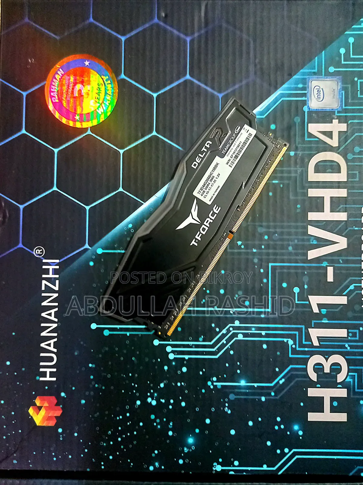 T - Force 4+4 8gb Ddr4 Desktop Ram