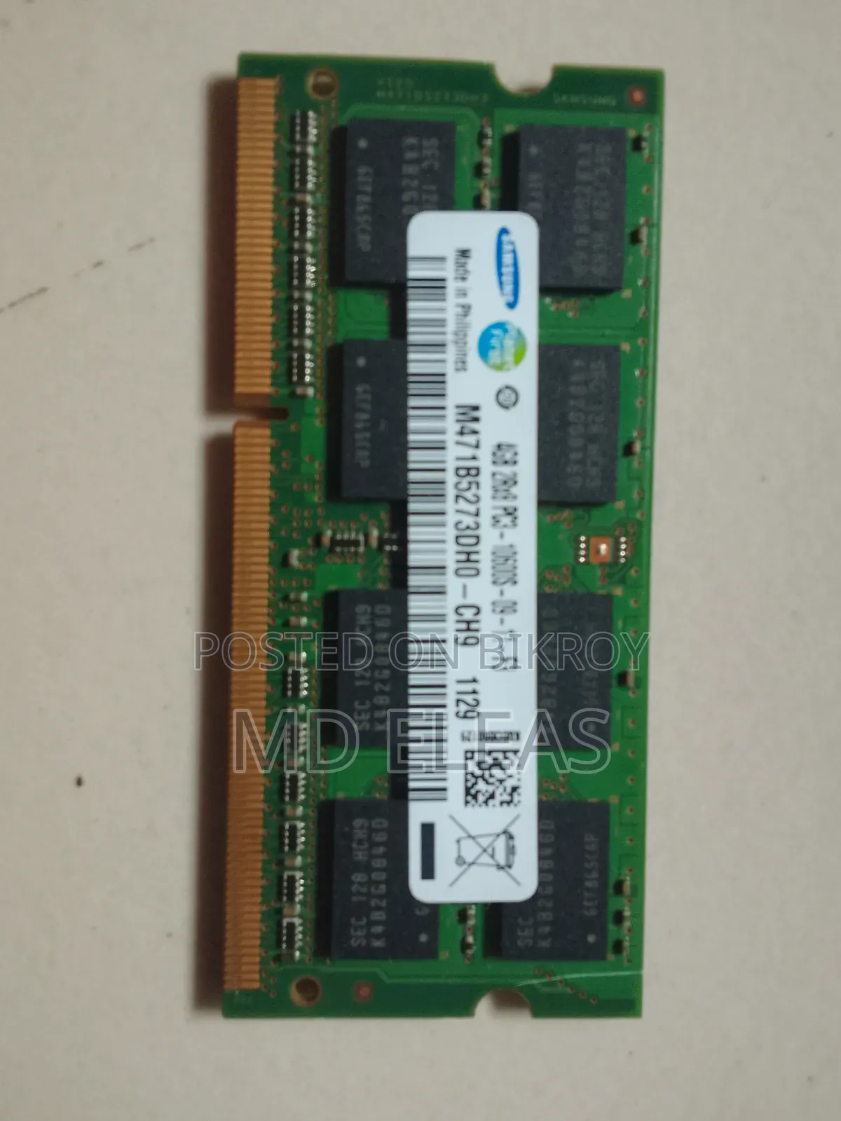 Laptop Samsung Ddr3 Ram 4gb