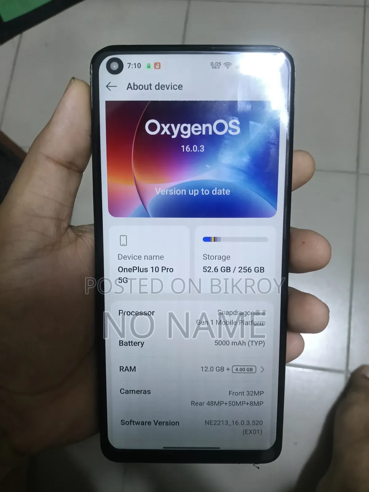 ওয়ানপ্লাস ১০ প্রো ২৫৬ জিবি ব্ল্যাক