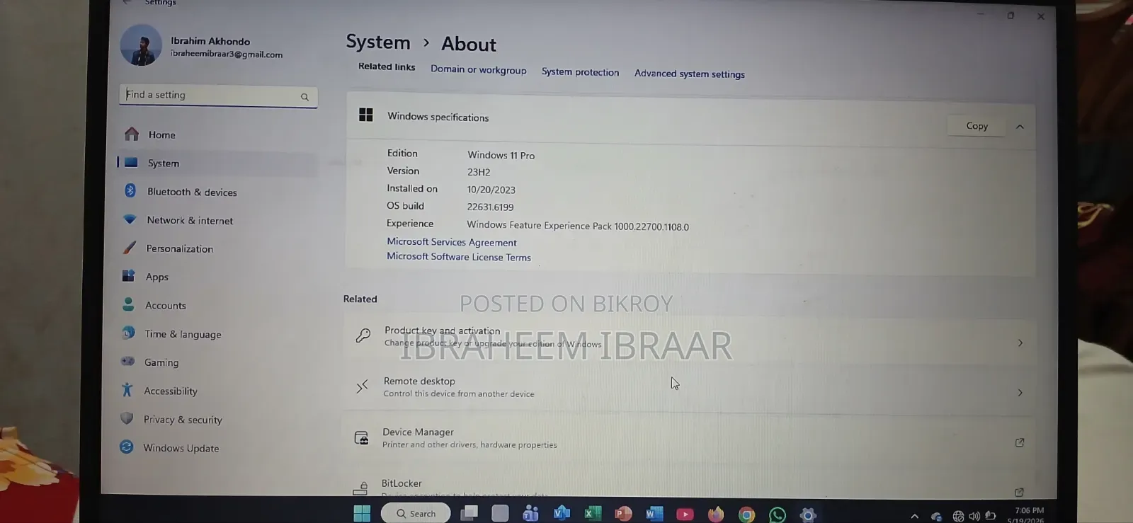 Laptop HP 15 8GB Intel Core I3 SSD 1T