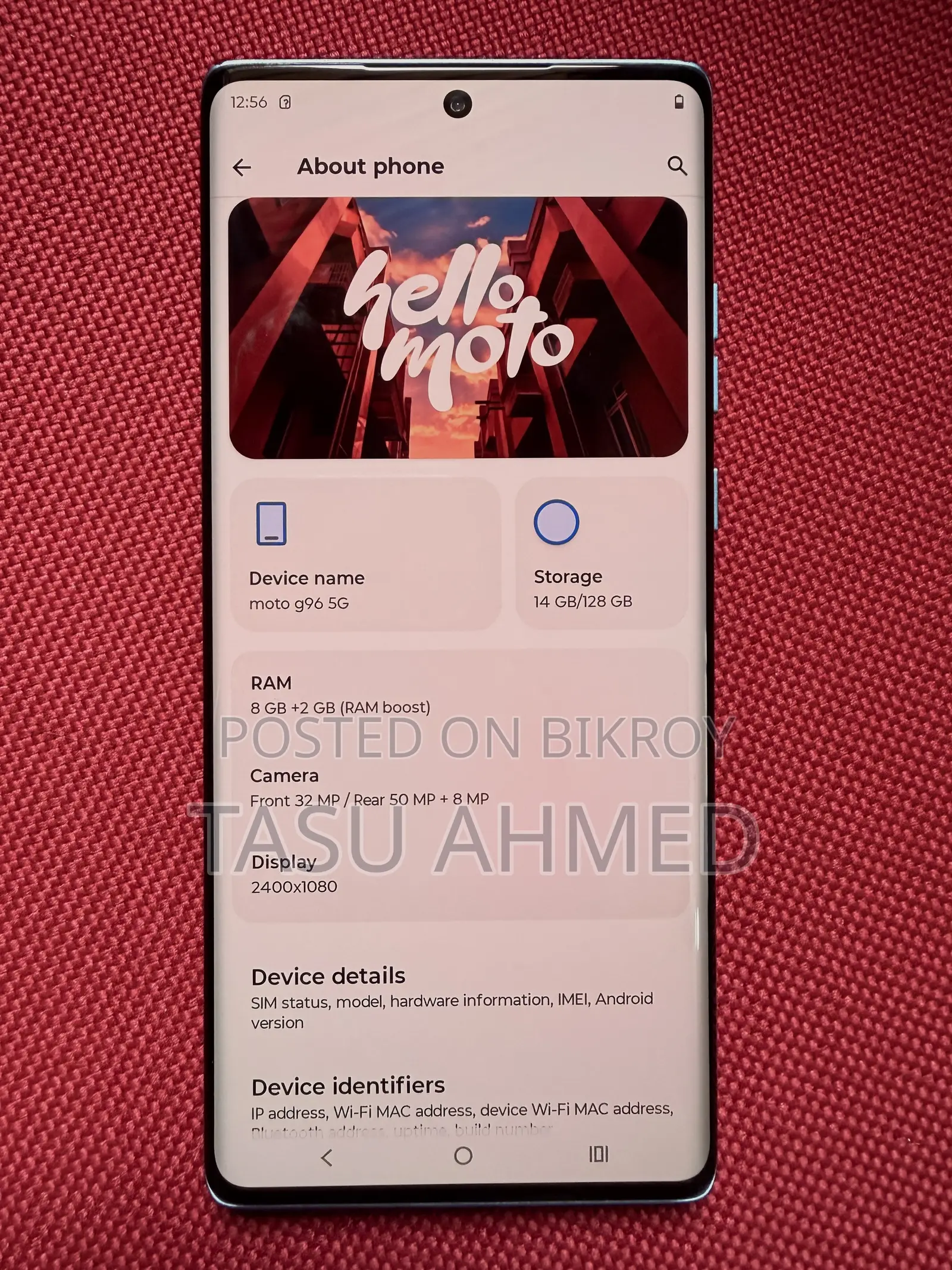 New Motorola Moto G85 128 GB Blue