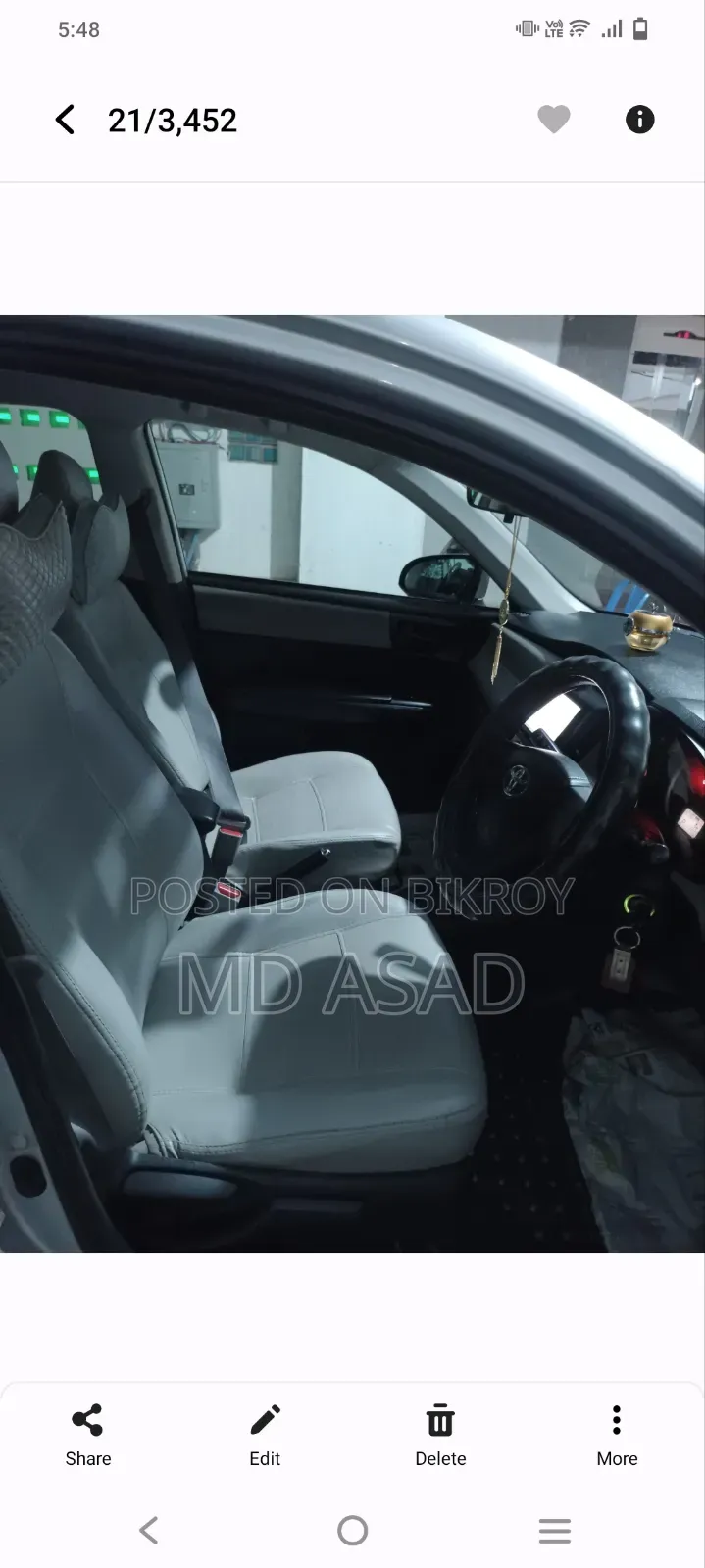 Toyota Axio 2013 Silver