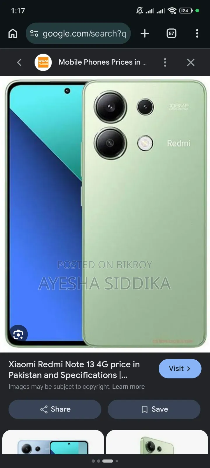 Xiaomi Redmi Note 13 256 GB Green