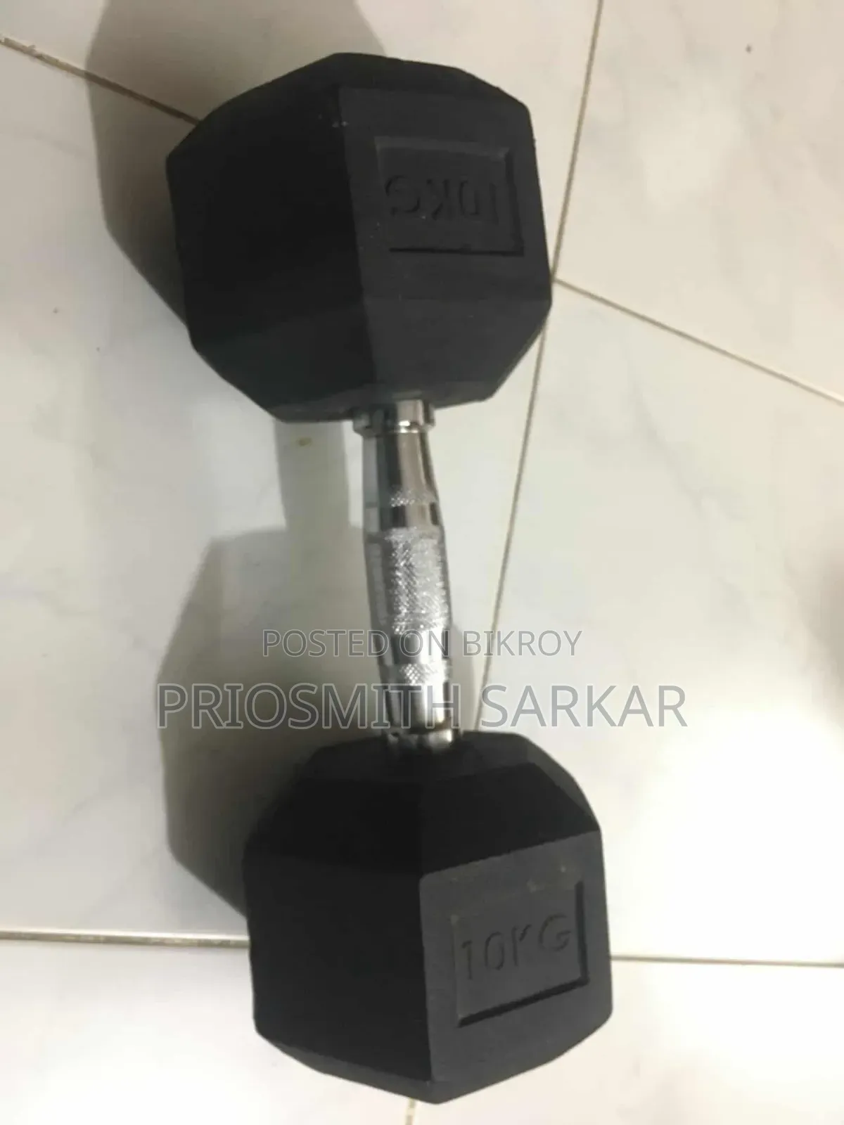 10kg Hexagonal Dumbbell