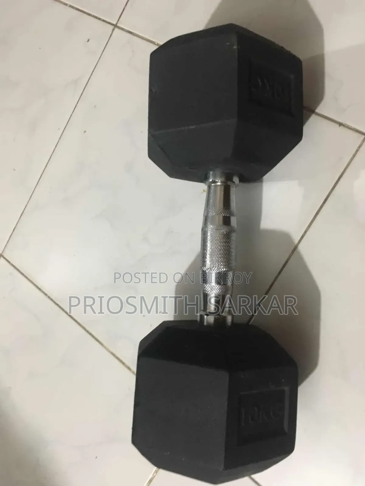 10kg Hexagonal Dumbbell