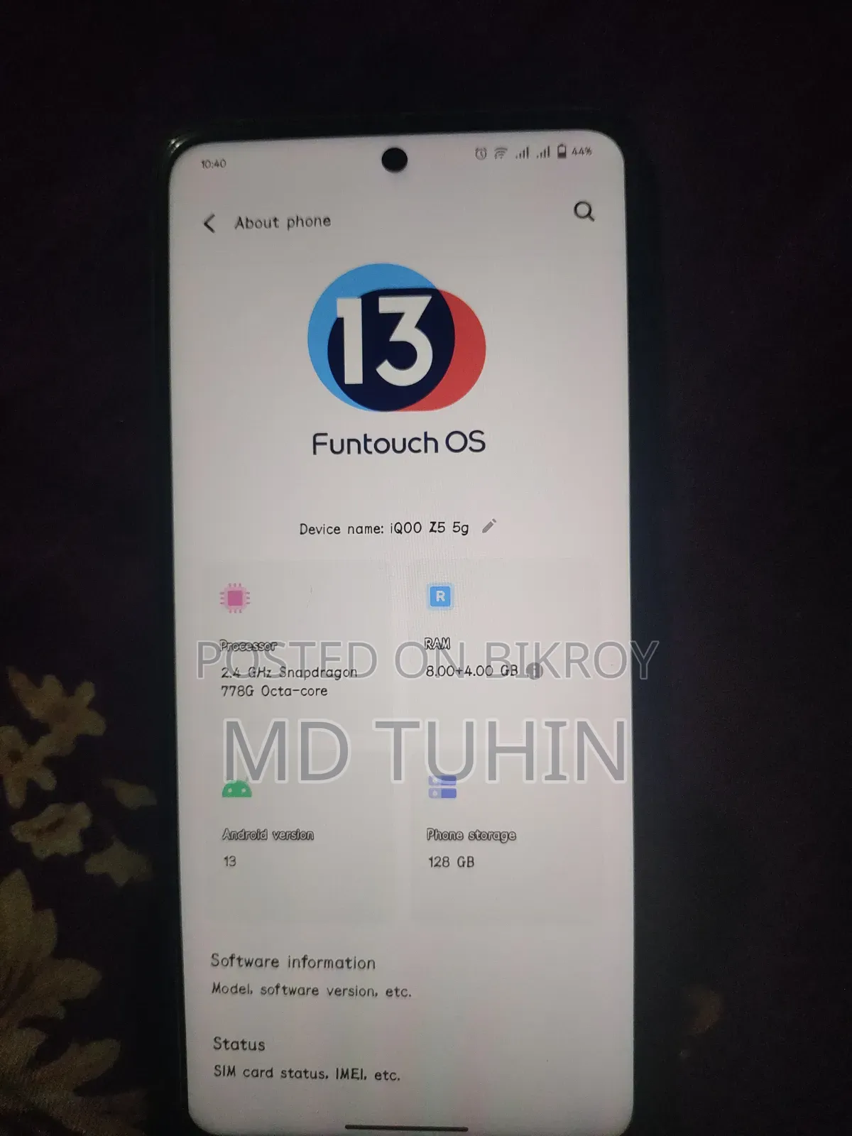Vivo iQOO Z6 (China) 128 GB Black