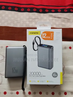 Foneng 65w Fast Charging 20000 Mah Powerbank