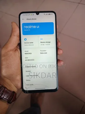 Realme Note 60 128 GB Black
