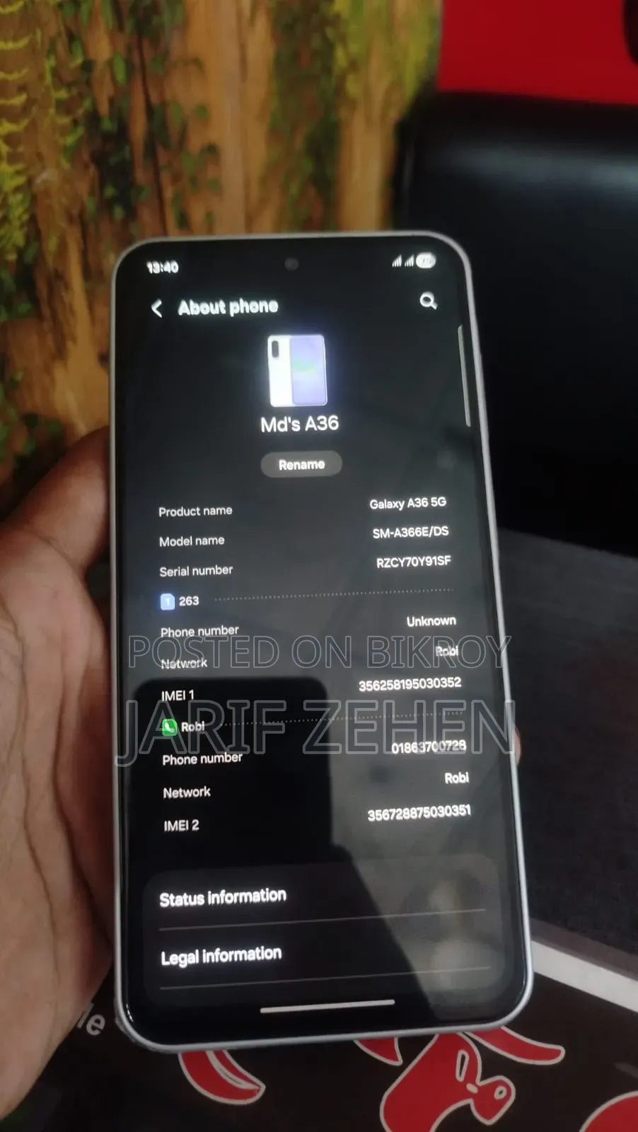 Samsung Galaxy A36 256 GB White