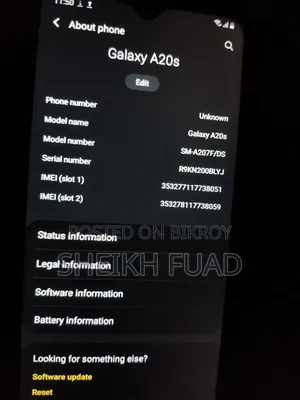 স্যামসাং গ্যালাক্সি A20s ৬৪ জিবি ব্লু