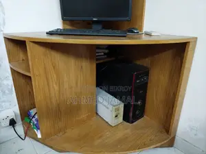 Table With Bookshelf