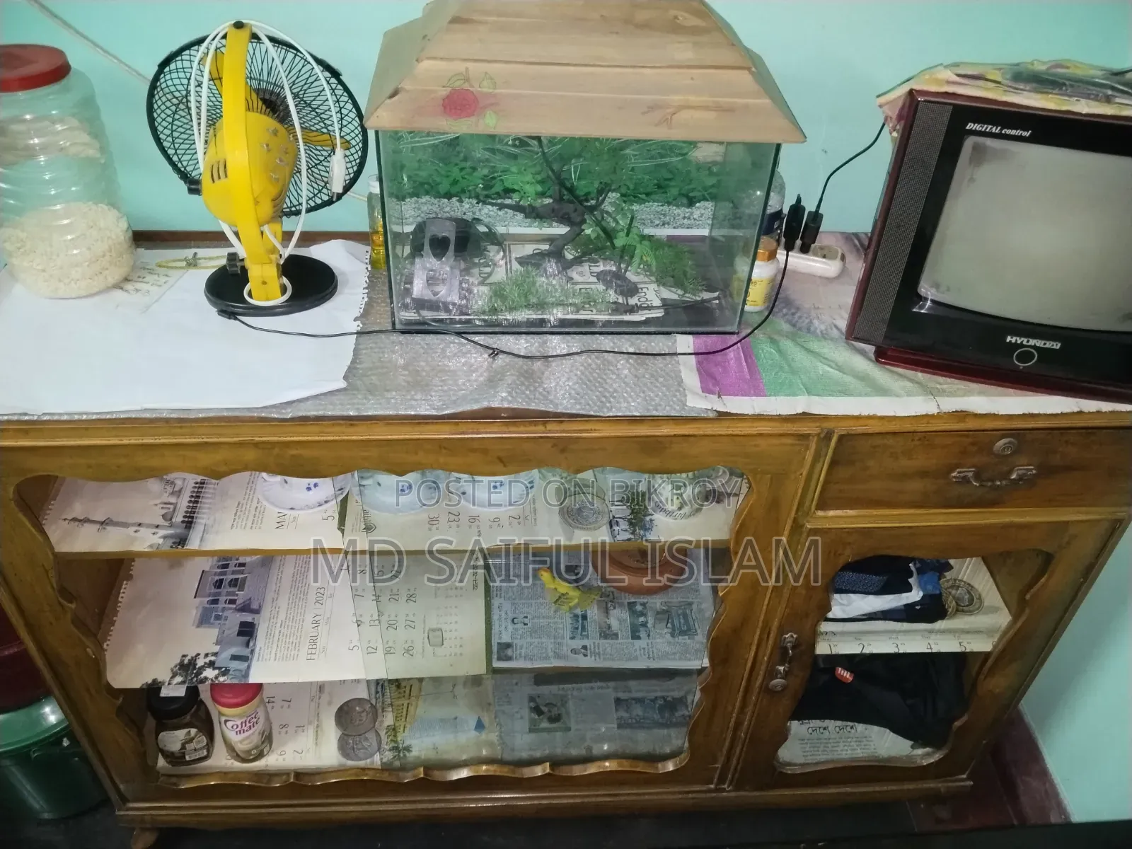 Teak Wood Showcase