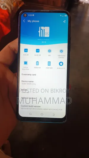 Tecno Spark 5 Pro 64 GB Blue