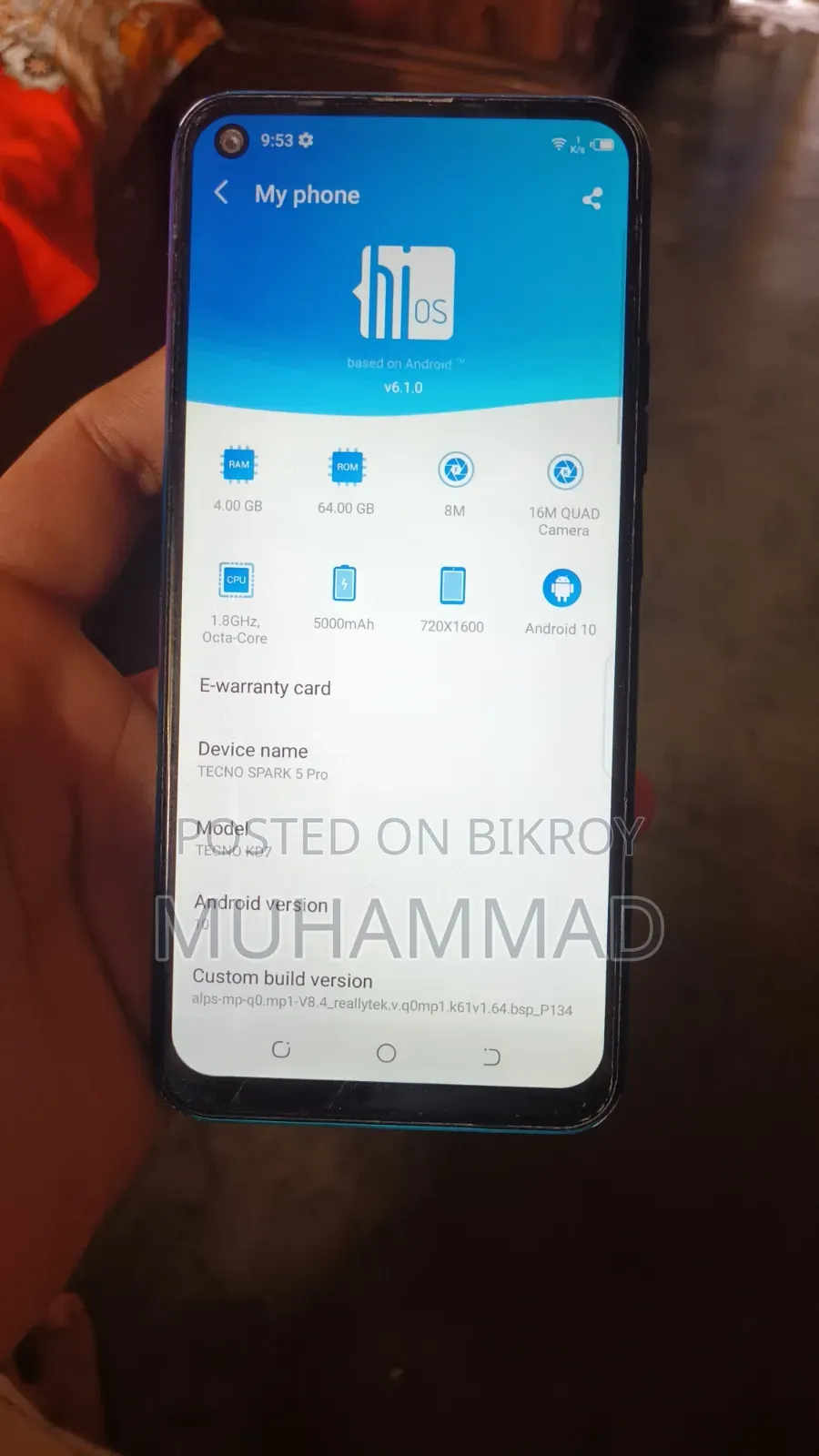 Tecno Spark 5 Pro 64 GB Blue
