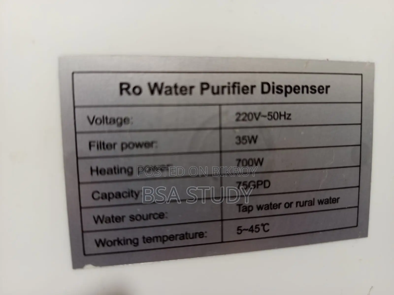 Urgent Sale: RO Water Purifier