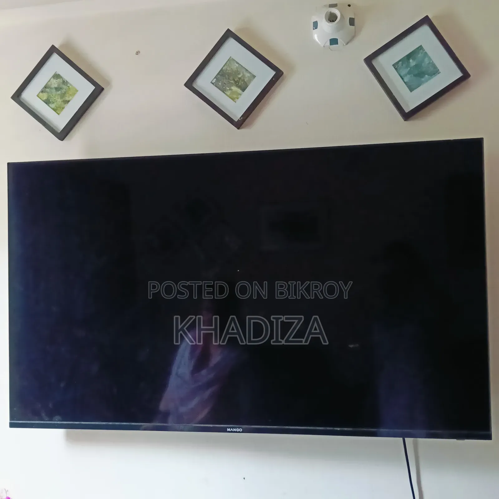 Large TV Mgf1 55" Borderless Smart Led Television