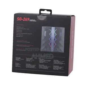 Marvo Sg-269 RGB 2:0 Bluetooth Black Gaming Speaker