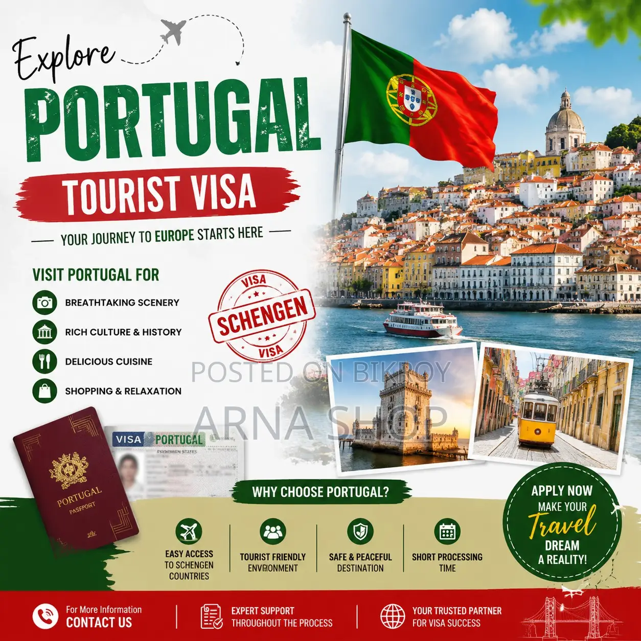 Portugal Tourist Visa