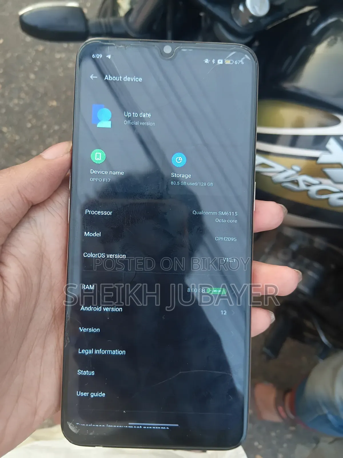 Oppo F17 128 GB Orange