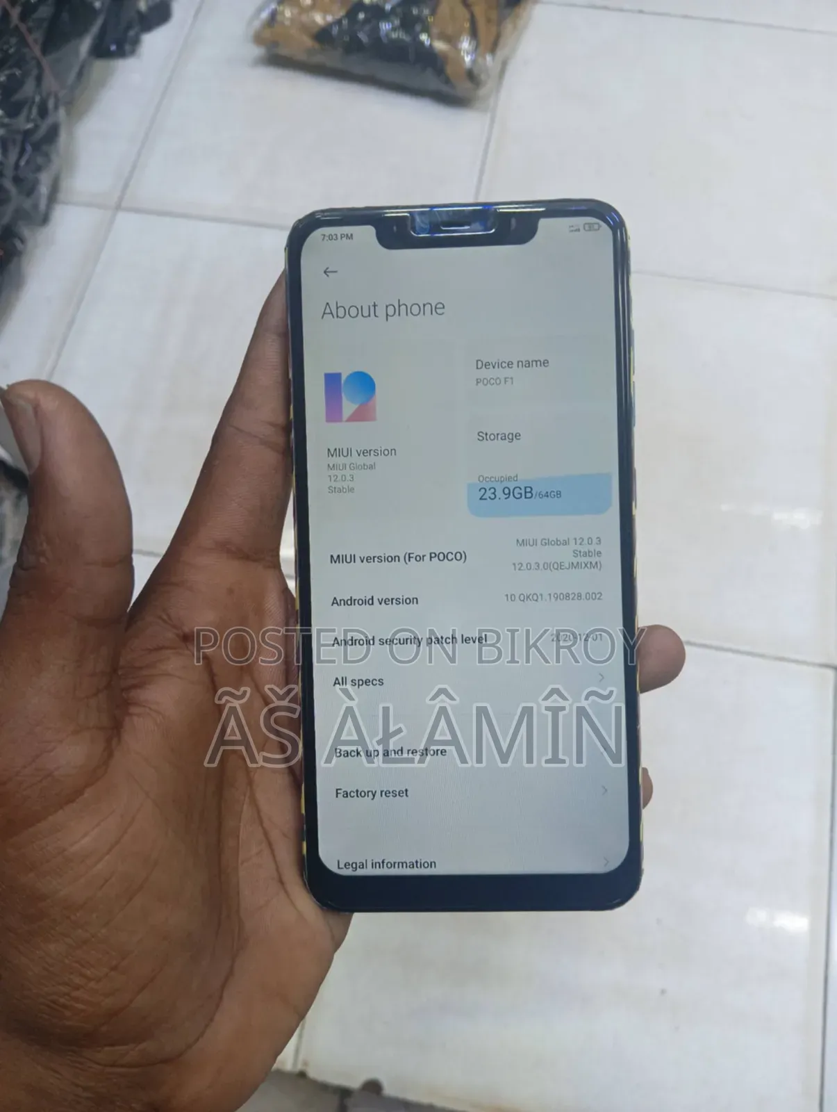 Xiaomi Pocophone F1 64 GB Blue