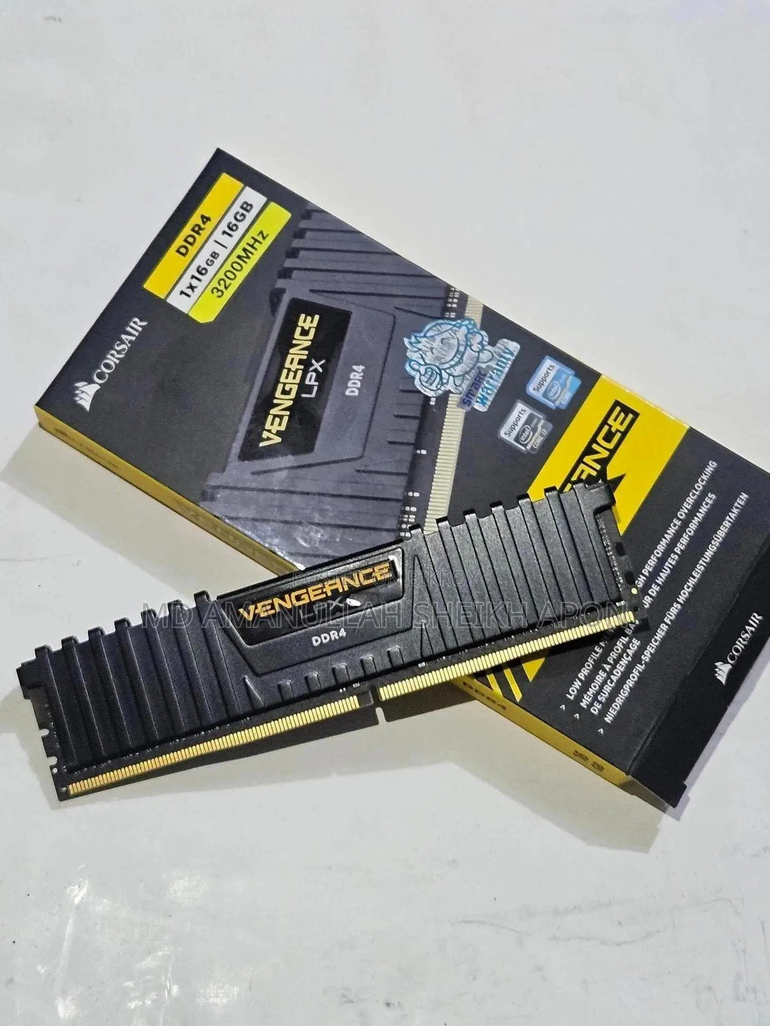 Corsair Vengeance DDR-4 16gb 3200mhz Desktop Ram